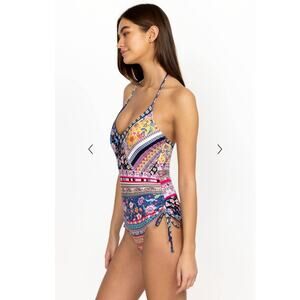 JOHNNY WAS ALAINA SIDE DRAWSTRING ONE PIECE‎